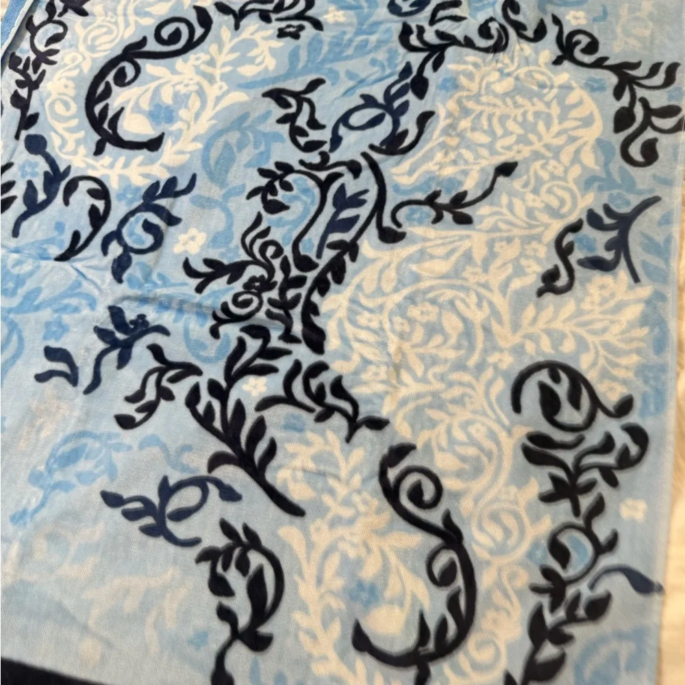 NWT Vera Bradley Seahorse Stamp Beach Towel Retired Pattern